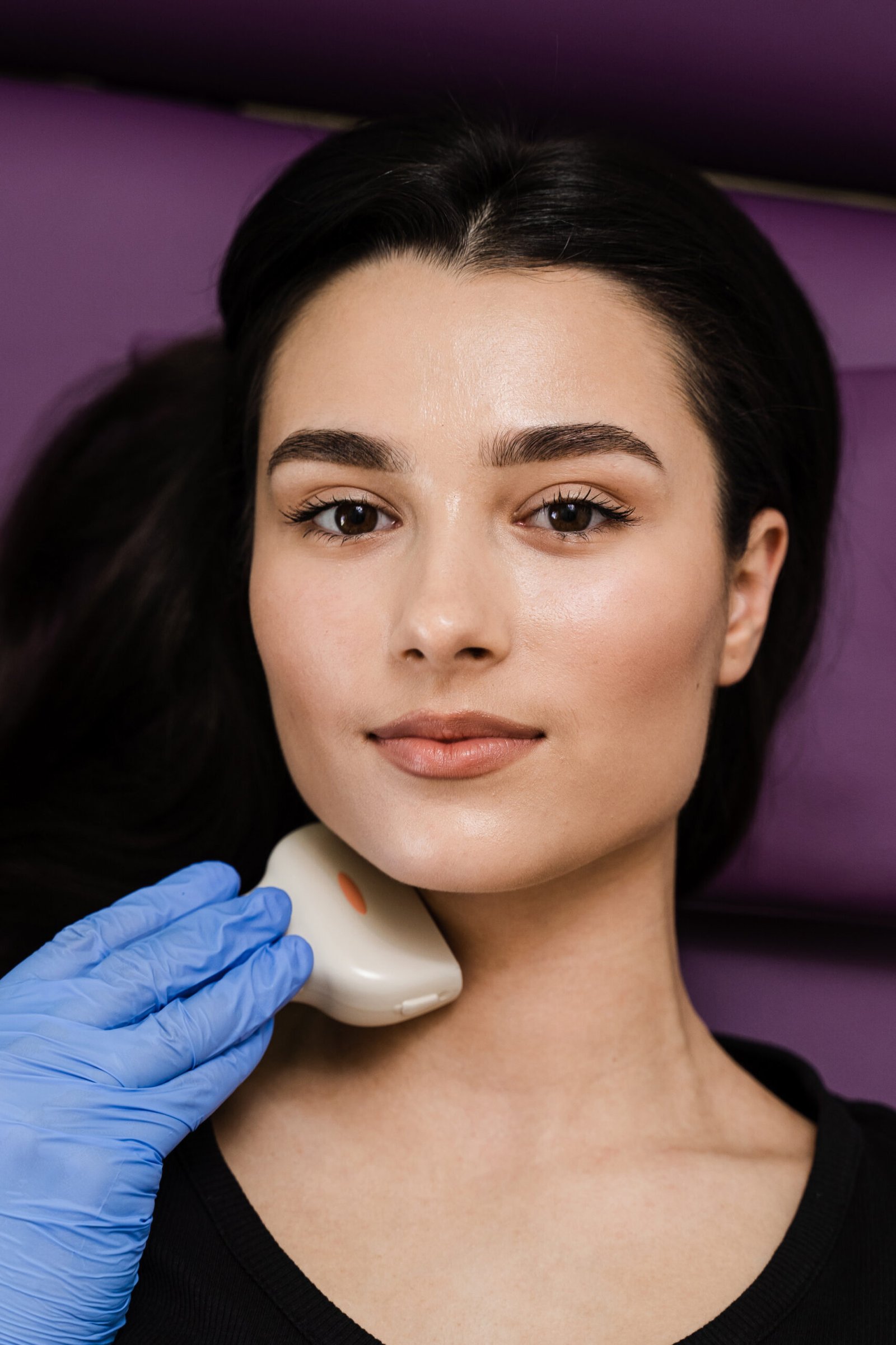 Dermatologist performing injectable jawline treatment at Couture Dermatology and Laser Beverly Hills Beverly Hills