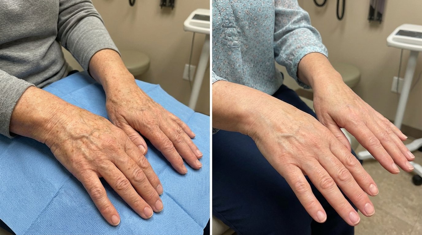 Hand Rejuvenation before and after results at Couture Dermatology and Laser Beverly Hills