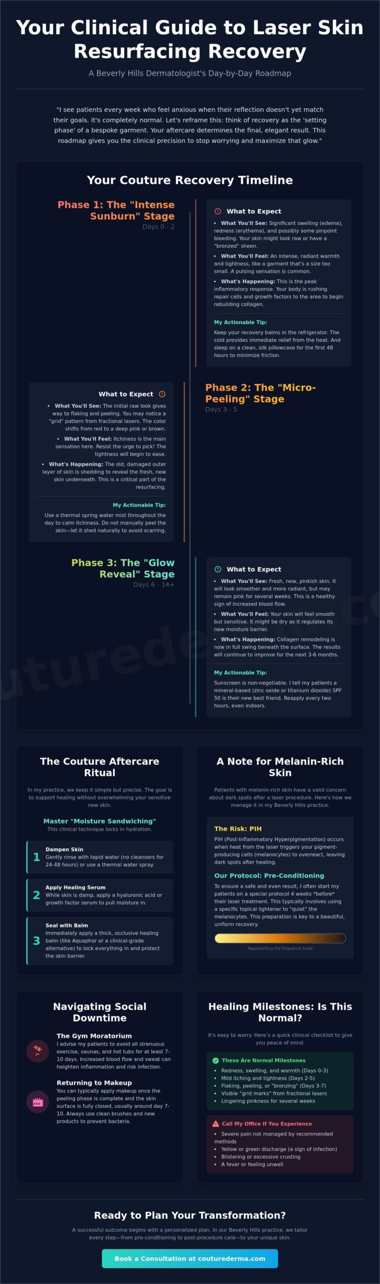Laser Skin Resurfacing Recovery: A Couture Guide to Your Day-by-Day Journey