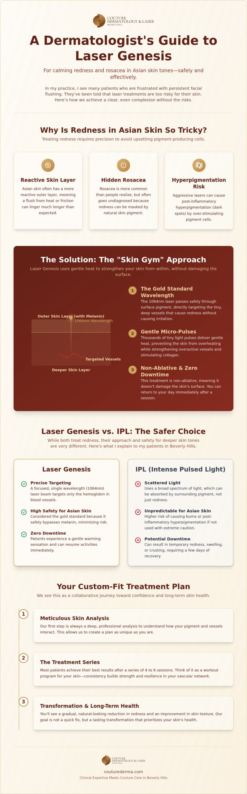 Laser Genesis for Asian Skin Redness in Beverly Hills